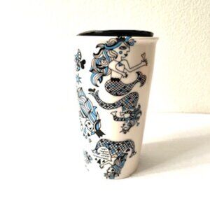 Starbucks Las Vegas 2015 Siren Mermaid Ceramic Tumbler Travel Mug 12 Oz